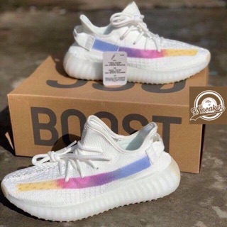| Bán Chạy | Giầy Thể thao Yeezy Boost 350 v2 trắng vạch đổi màu thời trang dạo phố KHO NEW 2020 , 2020 )