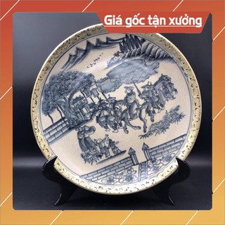 Đĩa men rạn cao cấp Bát Tràng