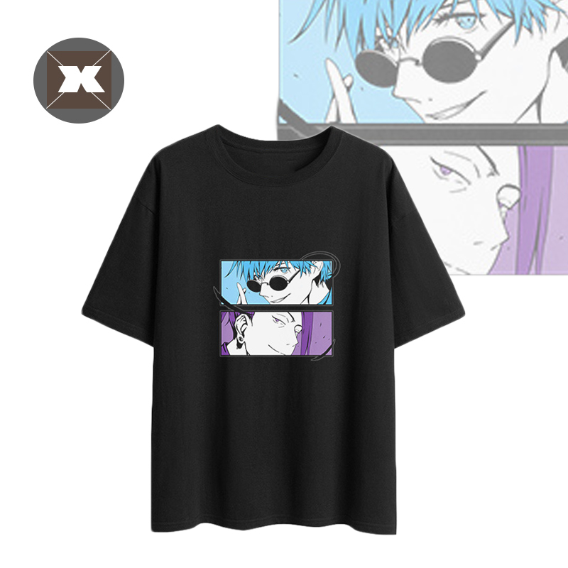 Áo Thun Tay Ngắn Dáng Rộng In Hình Anime Geto Suguru Thời Trang Unisex