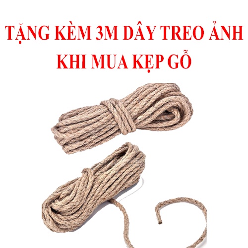 Combo 10 Kẹp Gỗ Dùng Kẹp Ảnh Trang Trí Nhà Cửa, Trang Trí Sinh Nhật