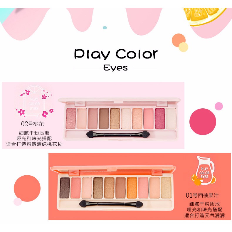 (Hàng Mới Về) Bảng Phấn Mắt Lameila 10 Màu Trang Điểm Đa Năng Ts-7 | BigBuy360 - bigbuy360.vn