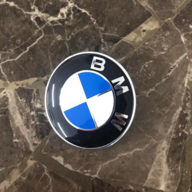 01 Logo biểu tượng huy hiệu gắn trước xe ô tô BMW cao cấp đường kính 82mm (HÀNG LOẠI 1)