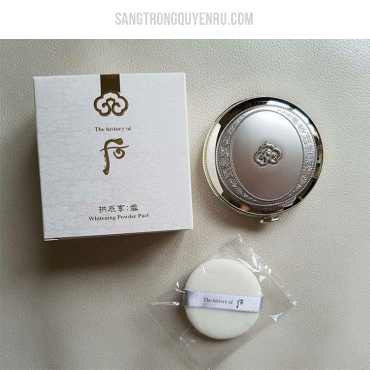 Phấn Phủ Whoo Whitening Powder Pact SPF45/PA+++ Dưỡng Trắng, Chống Nắng Và Kiềm Dầu