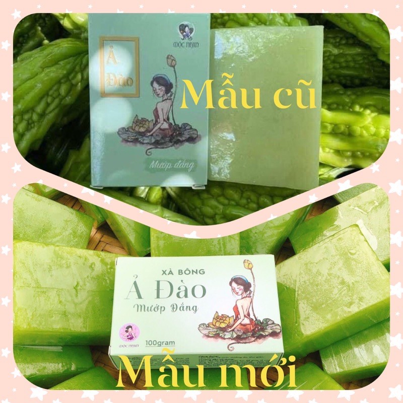 [SẠCH MỤN TRẮNG DA] Xà Bông Nghệ Tươi Mướp Đắng 100g