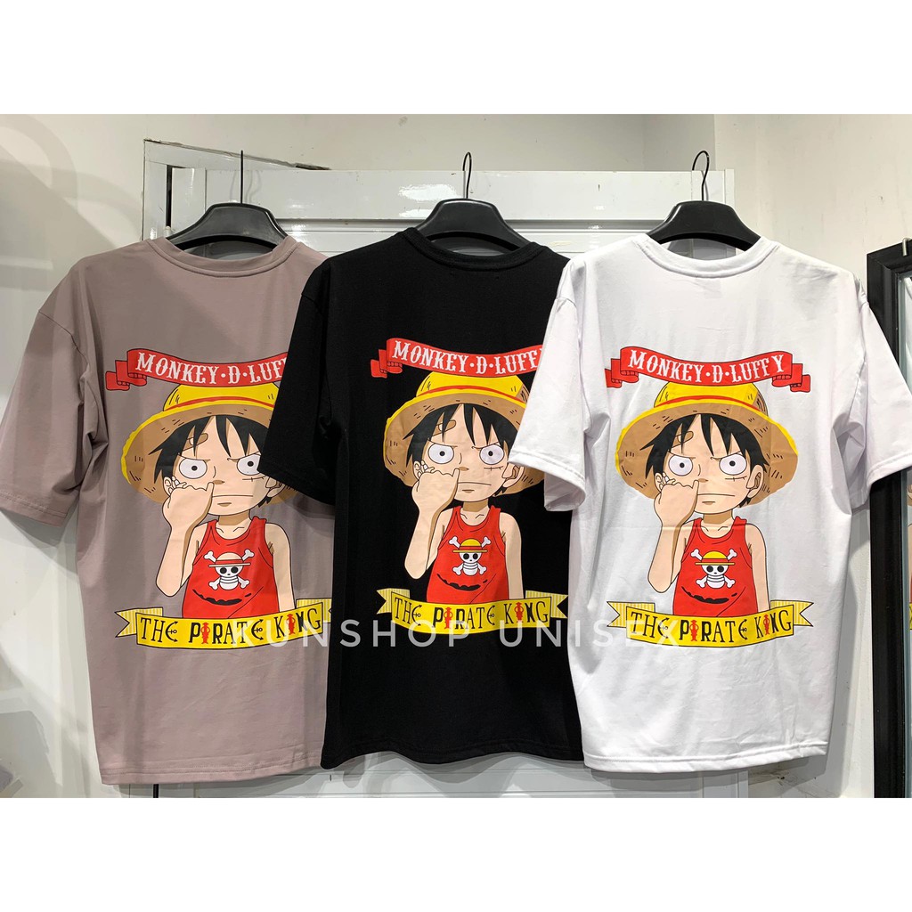 [Mã SKAMCLU7 giảm 10% Tối Đa 50K đơn 0Đ] Áo thun LUFFY MŨ RƠM V2 3 màu Kun shop | BigBuy360 - bigbuy360.vn