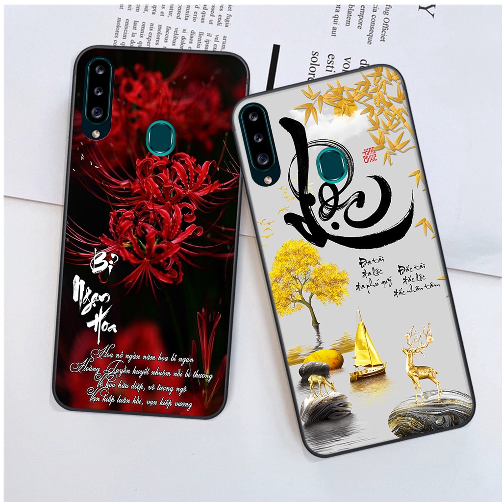 Ốp lưng Samsung Galaxy A20S in hình chữ tài chữ lộc, Cha Mẹ, bình an SIÊU ĐẸP