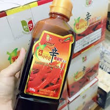Tinh dầu ớt cay capsaisin 550g Hàn Quốc