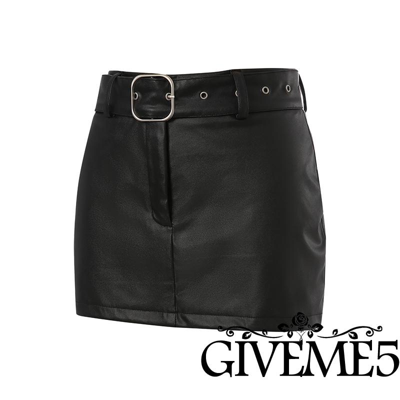 Chân váy bút chì bằng da phong cách cổ điển cá tính dành cho nữ