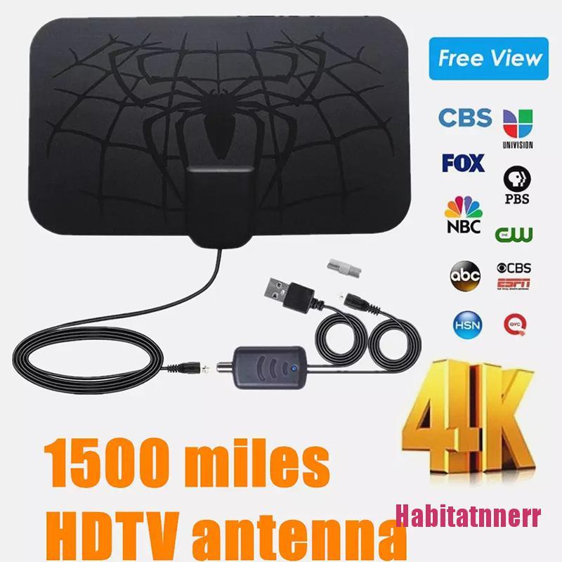 CHANNEL Ăng Ten Tv Kỹ Thuật Số Trong Nhà 1500 Dặm Dvb-T2 Local Kênh 4k Kèm Phụ Kiện