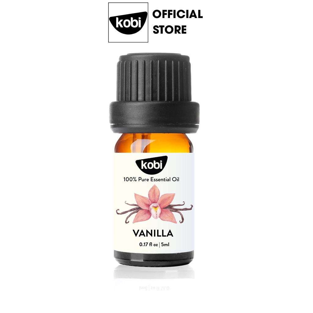 Tinh dầu Vani Kobi Vanilla essential oil giúp tăng chất lượng phòng the, hỗ trợ giải độc, chống trầm cảm hiệu quả -5ml