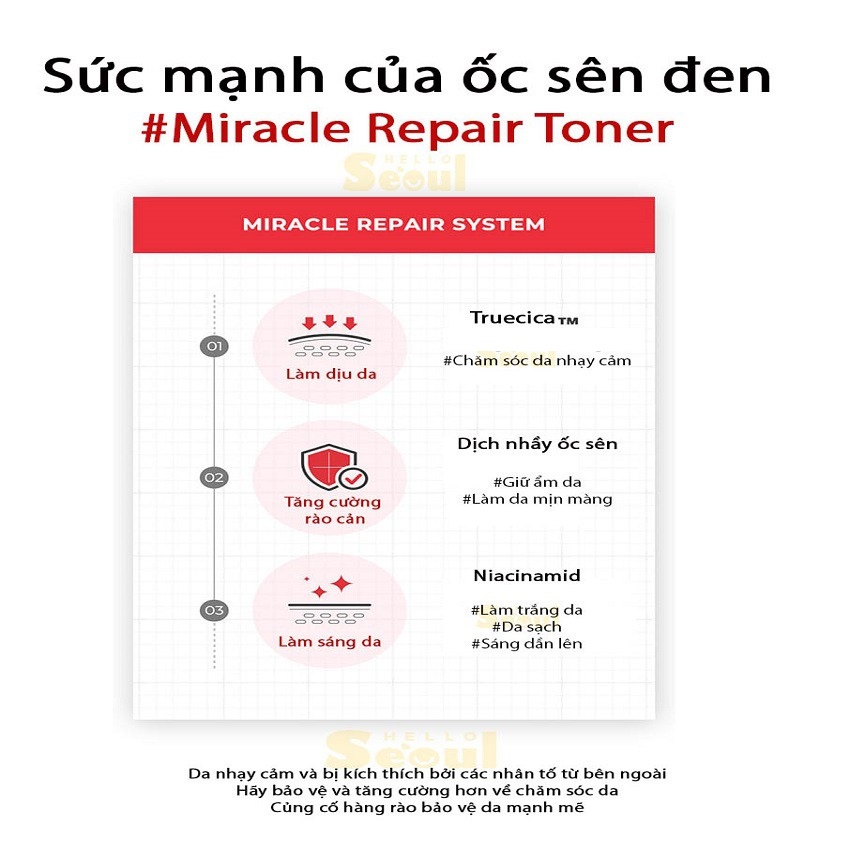 Bộ dưỡng da ốc sên phục hồi sẹo lõm Some By Mi Snail Truecica Auth Hàn Quốc