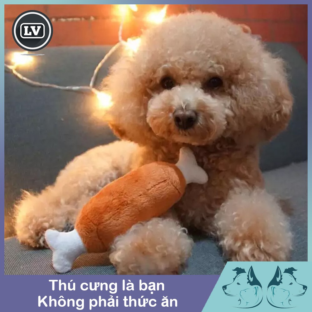Đồ chơi cho cún cưng hình đùi gà Phụ kiện Long Vũ