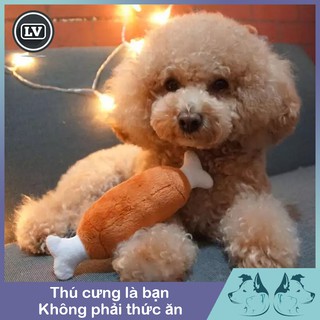 Đồ chơi cho cún cưng hình đùi gà Phụ kiện Long Vũ