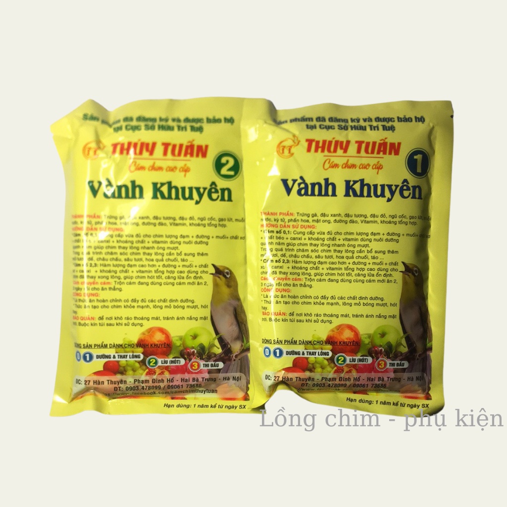 Cám chim khuyên Thúy Tuấn số 2 cao cấp 200gram - Cám chim Khuyên cao cấp số 1 giá rẻ chất lượng