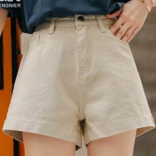 Quần short cạp cao vải dày dặn cá tính