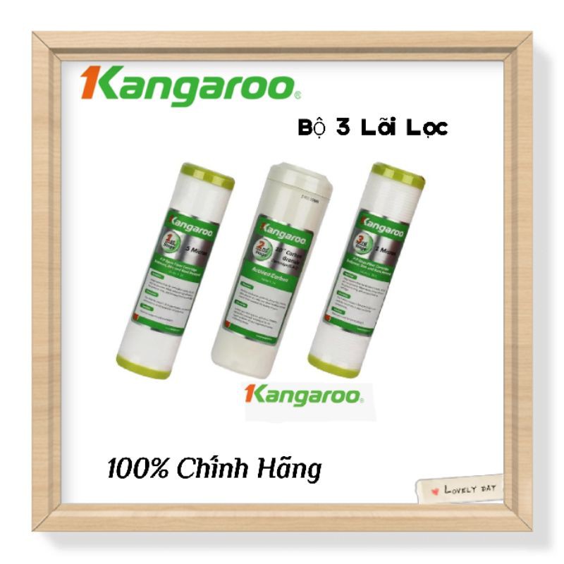 COMBO Bộ 3 Quả Lọc Chính Hãng KANGAROO( Quả số 1 ,2 ,3)