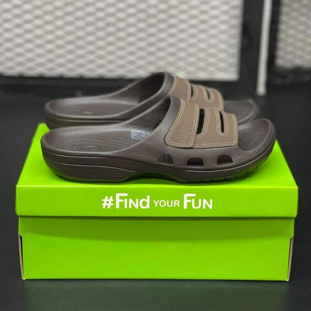 Dép quai ngang Cross Yukon  Slide  nam nhiều màu nhựa đúc nguyên đôi phối da hàng xịn  miễn phí ship giao ngay