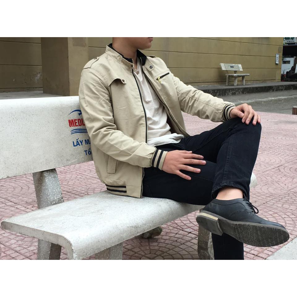 Áo khoác nam vải kaki dày bên trong lót lông mặc cực ấm | BigBuy360 - bigbuy360.vn