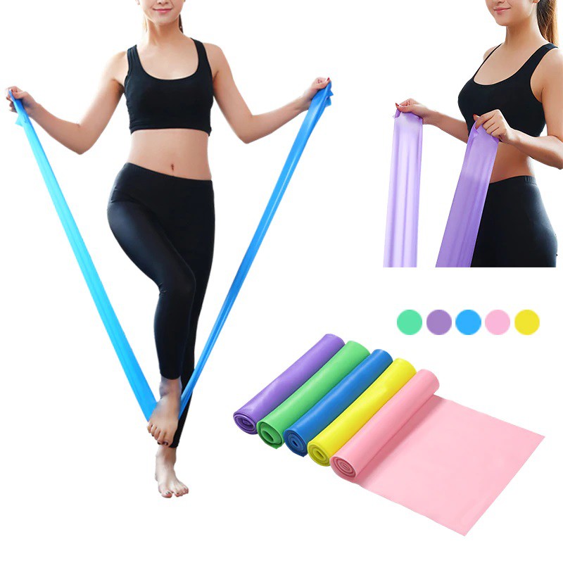 Dây kháng lực Cao Su Tập Yoga, Đàn Hồi Kháng Lực Tập Thể Dục Yoga 150-180 mét chính hãng SPORTY đàn hồi tốt, độ bền cao