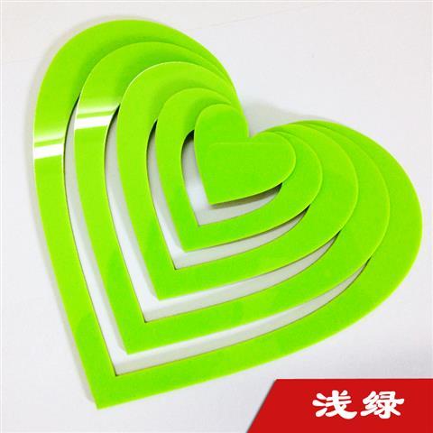 Miếng dán trang trí tường hình trái tim 3d bằng Acrylic