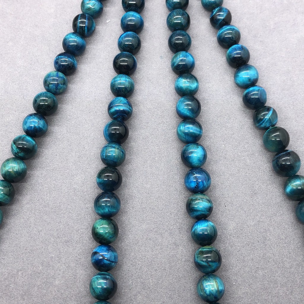 Chuỗi Hạt Đá Mắt Hổ Tự Nhiên 4-14mm Dùng Làm Vòng Đeo Tay Diy