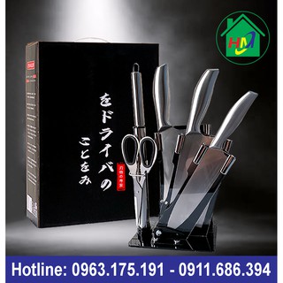 Bộ dao 6 món inox nhật bản cao cấp