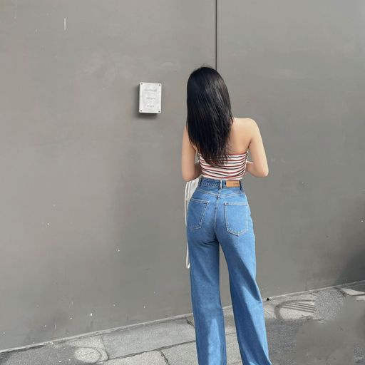 Áo Croptop Nữ Sleeveless Twisted , Chất Vải Thun Sọc Thoải Mái , WC000182,SOMEHOW