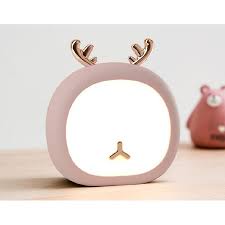 Đèn Ngủ Decor Hươu, Sừng Hươu Cảm Ứng , Công Suất 2W, Nhựa ABS an toàn, 145gram, 105 x 75 x 113 mm, Pin 1200mAh