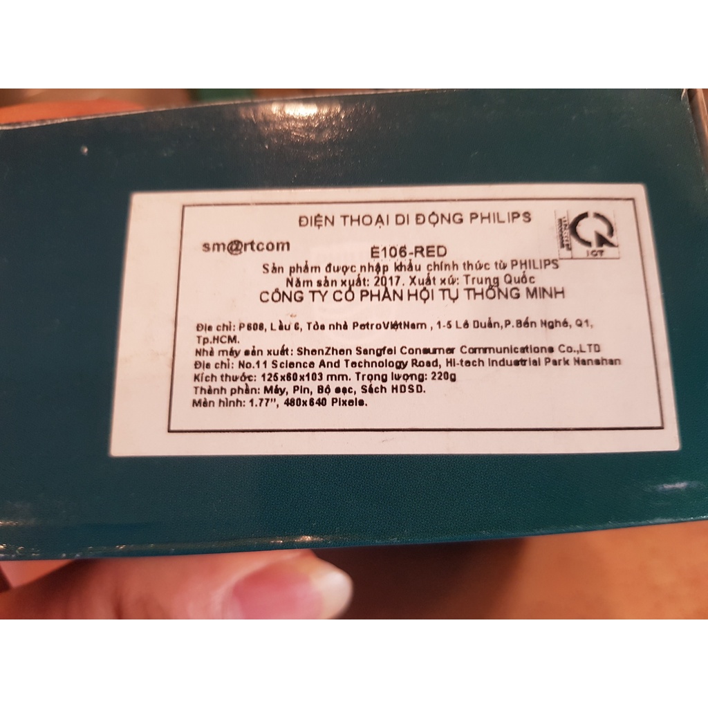 Clear kho Điện thoại Philips E106 2 sim pin bền máy cũ, điện thoại không chụp hình giá rẻ chính hãng | BigBuy360 - bigbuy360.vn