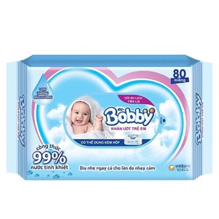 Khăn ướt Bobby 80 tờ