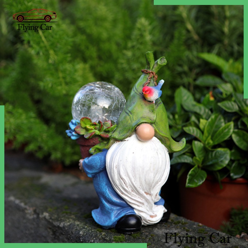 [Lzdjfmy2] Bức Tượng Nhựa Resin Năng Lượng Mặt Trời Nghệ Thuật Cho Sân Vườn Ngoài Trời