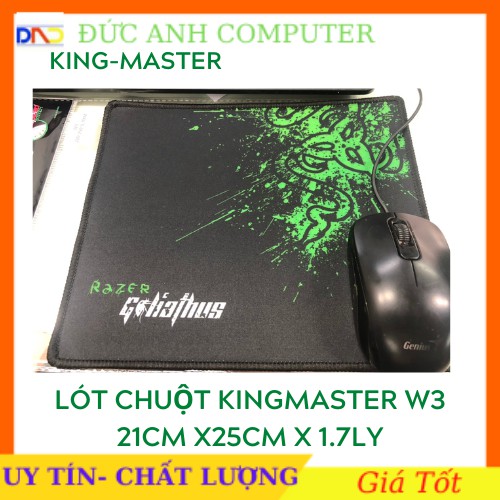 Miếng Lót Chuột ✨ Free Ship ✨ Lót Chuột KINGMASTER W3 (210 x 250 x 1.7 MM)- Dành Cho Game Thủ