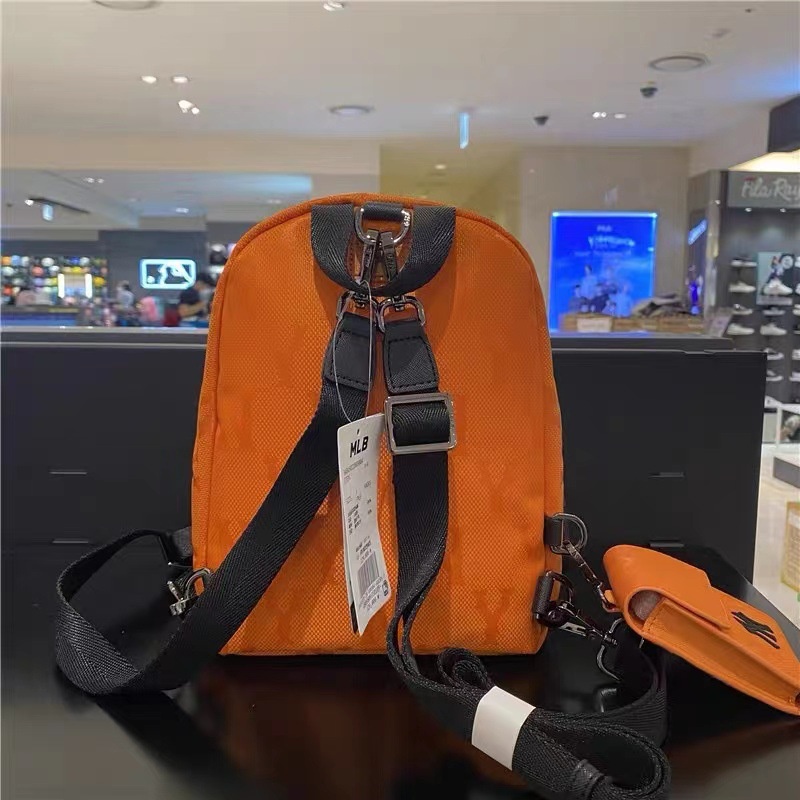 MLB Ba Lô Thời Trang Mùa Thu Phong Cách Retro Hàn Quốc In Chữ NY Cho Nam Và Nữ Lưng