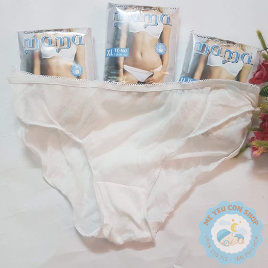 LỐC 10 Quần lót PP/ COTTON MAMA dùng 1 lần tiện lợi cho mẹ đi sinh hoặc đi du lịch (katydang)
