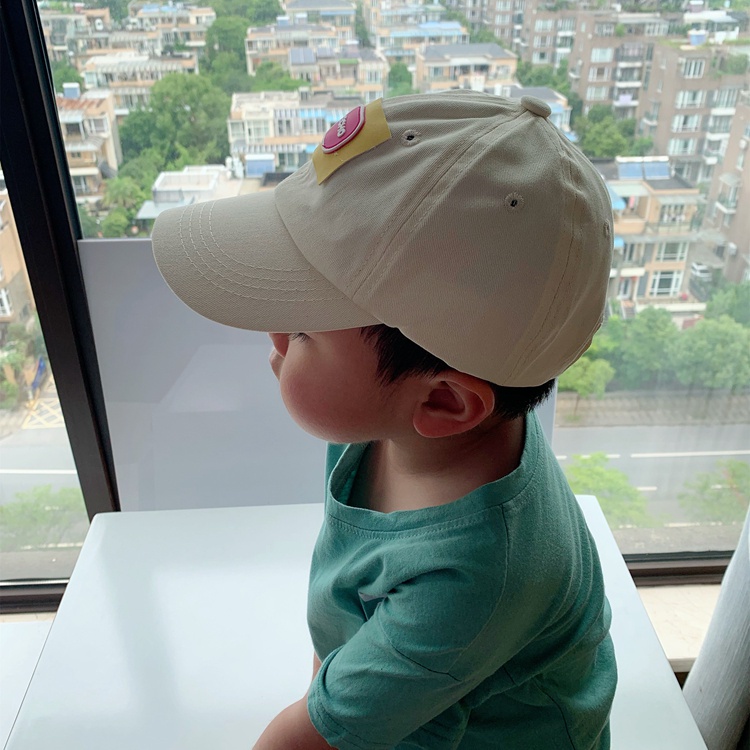 Mũ Lưỡi Trai Chất Liệu Da Phong Cách Hàn Quốc Cho Bé