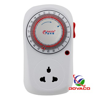Ổ cắm hẹn giờ lập trình cơ kerde tw-e05