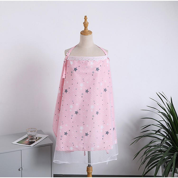 Khăn che ti 2 trong 1, Khăn trùm đi đường, Khăn Choàng Cho Trẻ Sơ Sinh ( LOẠI ĐẸP 2 LỚP)