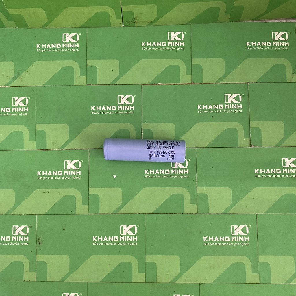 Pin Samsung 25S tháo khối , 2500mAh - xả 35A , mã INR18650-25S, chuyên pin máy công cụ xả cao