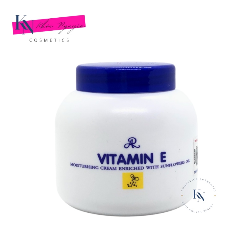 Kem Vitamin E Aron Dưỡng Ẩm Thái Lan Kem Nẻ Vitamin E Nắp Xanh Hũ 200gr