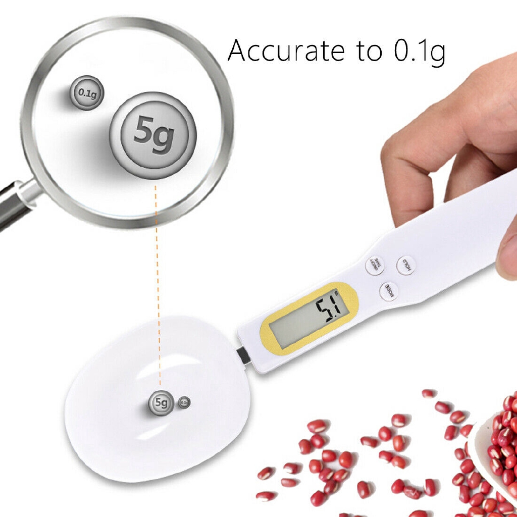 Muỗng đo lường điện tử 500g / 0.1g chất lượng cao cho nhà bếp