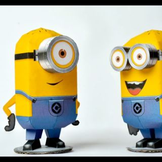 Mô hình giấy Minions Dave và Stuart [Despicable Me]