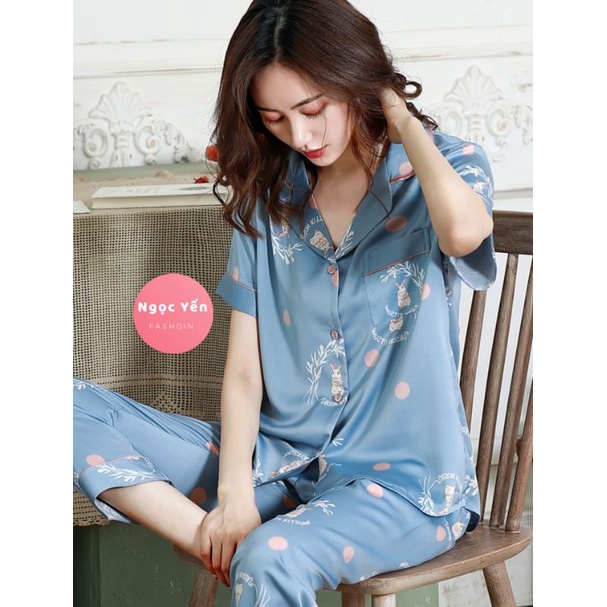 Pyjama lụa Quảng Châu cao cấp | BigBuy360 - bigbuy360.vn
