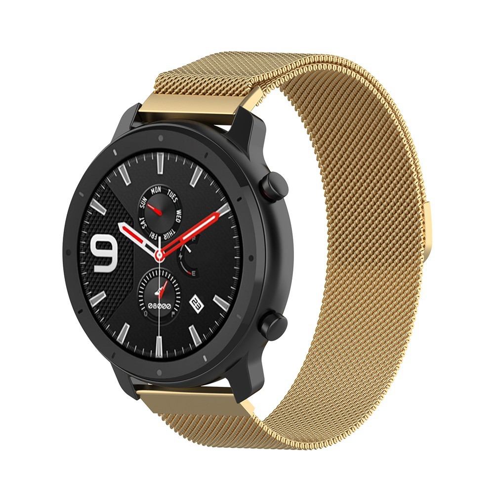 Dây Đeo Thay Thế Chất Liệu Thép Không Gỉ Khóa Nam Châm Cho Xiaomi Huami AMAZFIT GTR 47mm 42mm 20mm 22mm