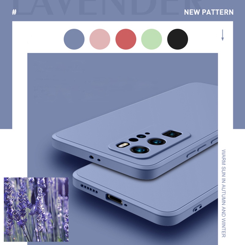 Ốp điện thoại silicon mềm dáng vuông màu kẹo sang trọng cho SAMSUNG NOTE 10 PLUS 20 ULTRA A7 J4 J6 PLUS 2018 J7 PRIME