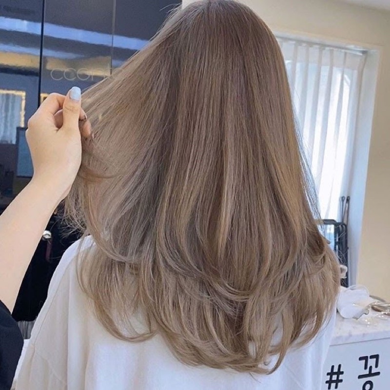 Kem Nhuộm Tóc Màu Nâu Trà Sữa Lên Màu Đẹp 7/71 Deep Brown Grey Hair Dye Cream