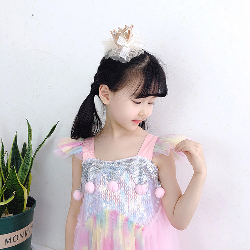 Cài Tóc Hình Vương Miện Xinh Xắn Dành Cho Bé Gái