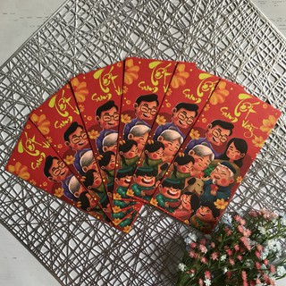 Bộ 6 bao lì xì Tết sum vầy