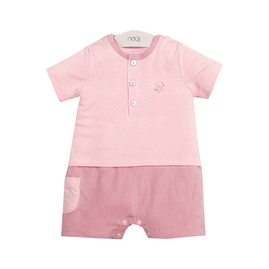 Bộ body cộc Nous Petit hồng 3M/6M/9M - Monnie Kids
