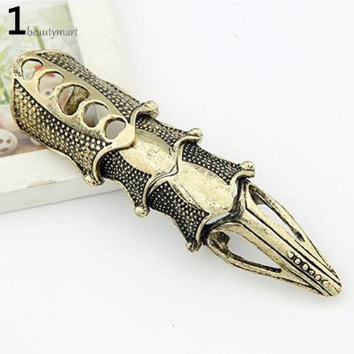 Nhẫn Đeo Tay Kim Loại Hình Móng Vuốt Cá Tính Cho Nam Nữ