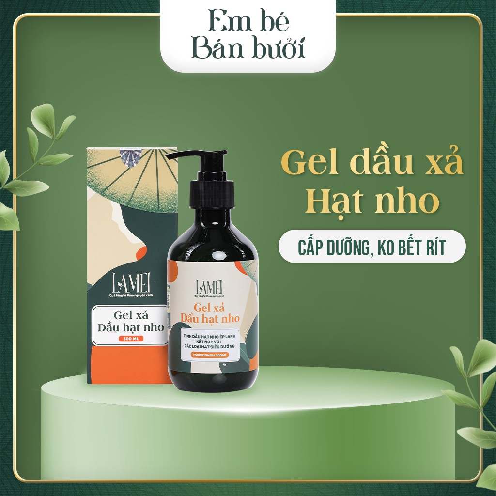 Gel Xả Dầu Hạt Nho Lamei 300 ml Tóc Bóng Mượt Chắc Khỏe - Em Bé Bán Bưởi